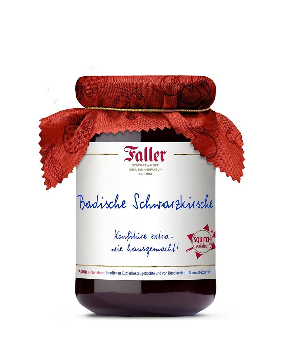 Badische Schwarzkirsche | Konfitüre extra | 60% Frucht 330 g
