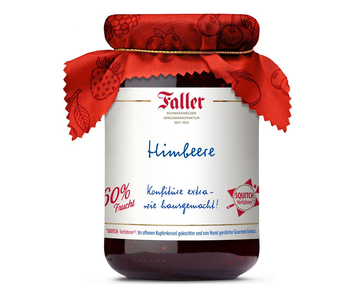 Himbeer-Konfitüre | Konfitüre extra | 60% Frucht | 330 g
