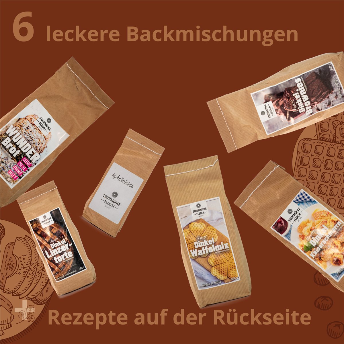 Probierpaket | 6 Backmischungen | 2,5Kg
