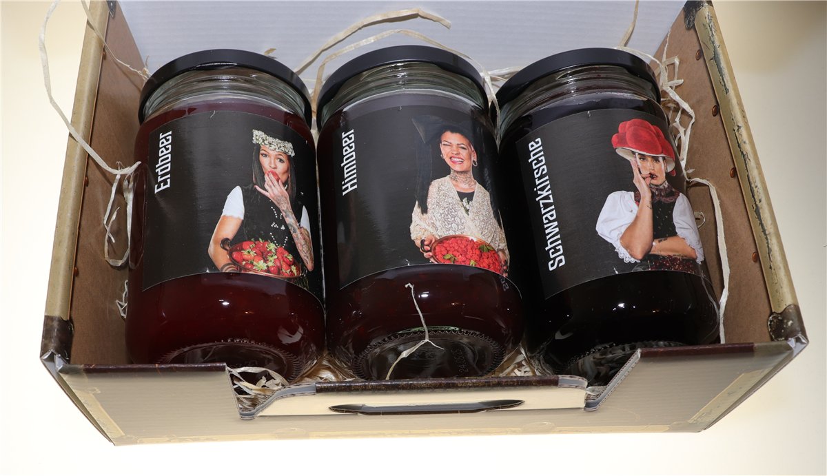 Marmelade - Konfitüre Geschenkset / Probierset | 3 Teile | 990g 
