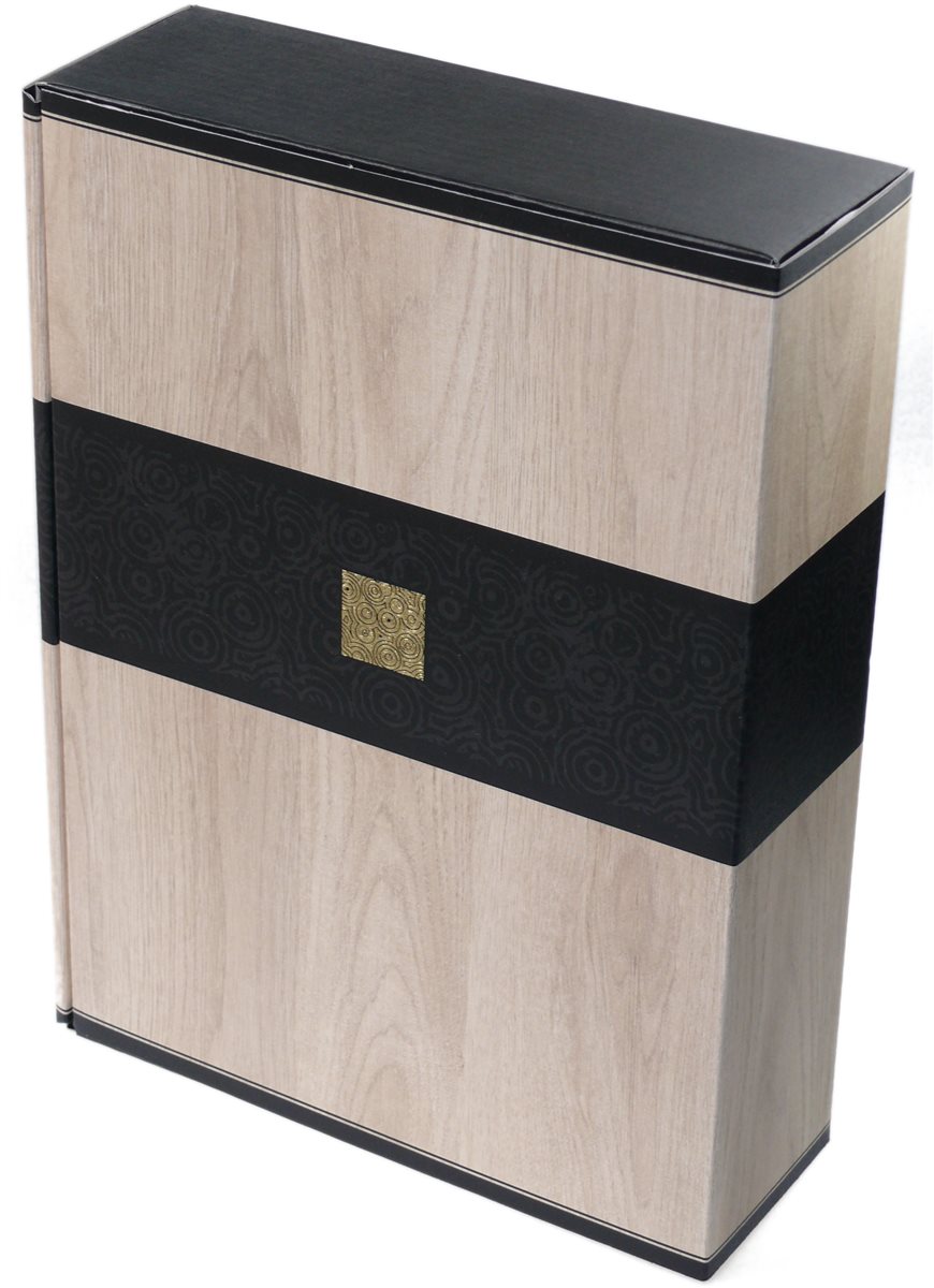 Geschenk Karton "Prestige" - für 3 Flaschen Wein - Weinkarton Box Truhe Verpackung
