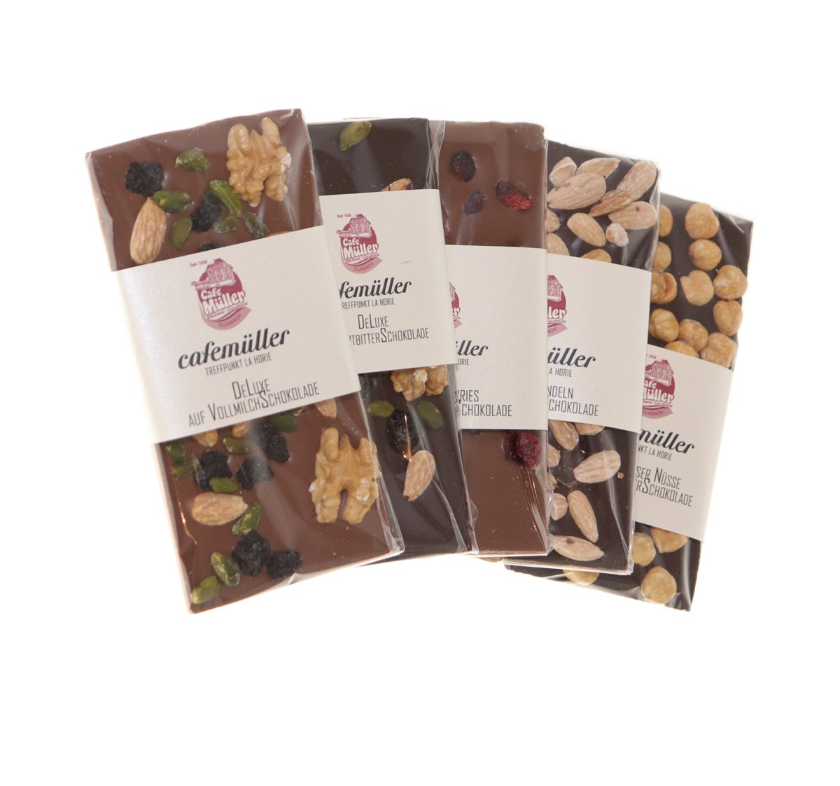 Schokoladentafel-Set - Zartbitter- und Vollmilch-Spezialitäten - 5-teilig
