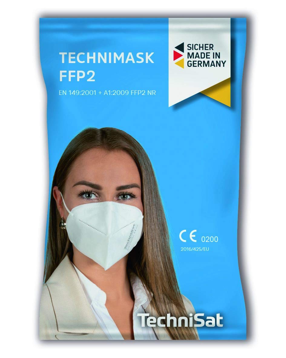 TECHNIMASK FFP2 2.0, 5 Stück, schwarz
