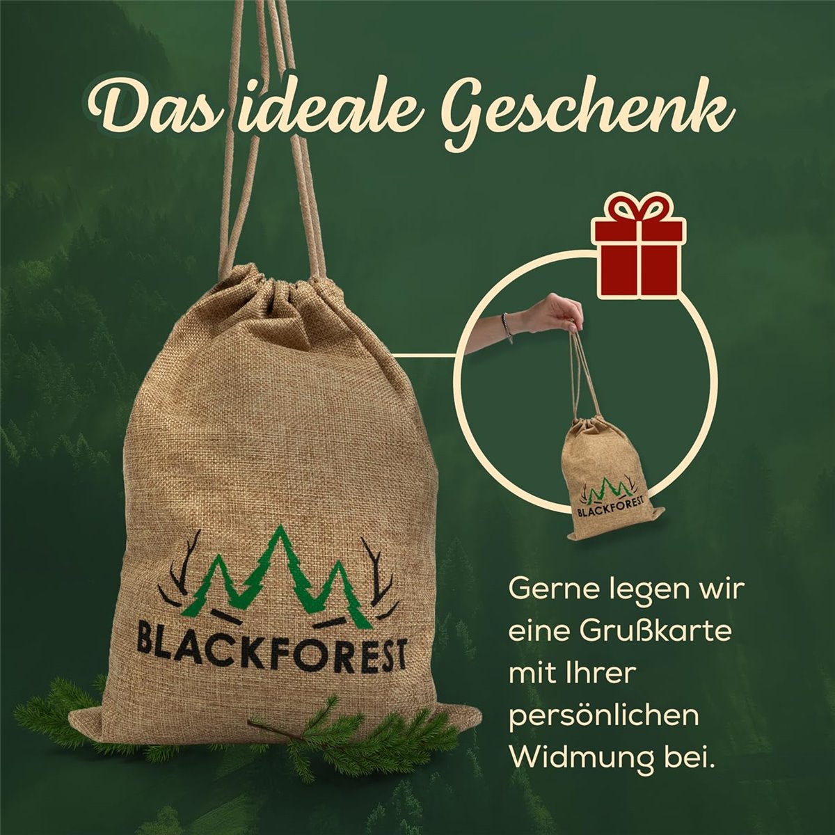 Geschenkkorb – im Leinentäschle – 9-teiliger Präsentkorb mit leckeren & herzhaften Wurstspezialitäten
