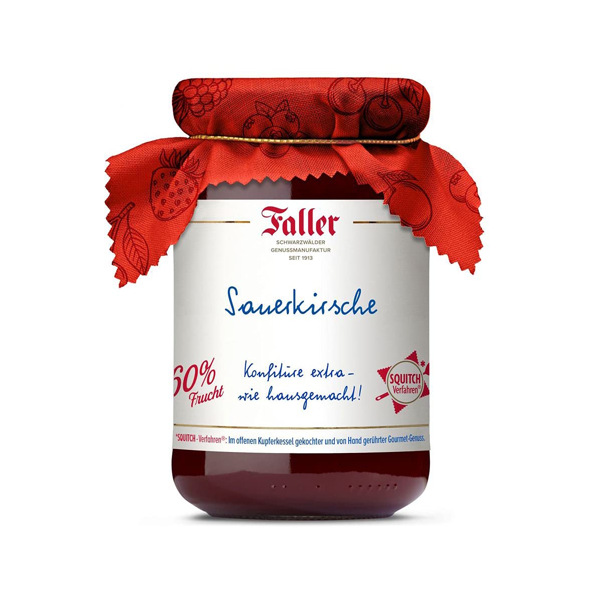 Sauerkirsch-Konfitüre | Konfitüre extra | 60% Frucht | 330g
