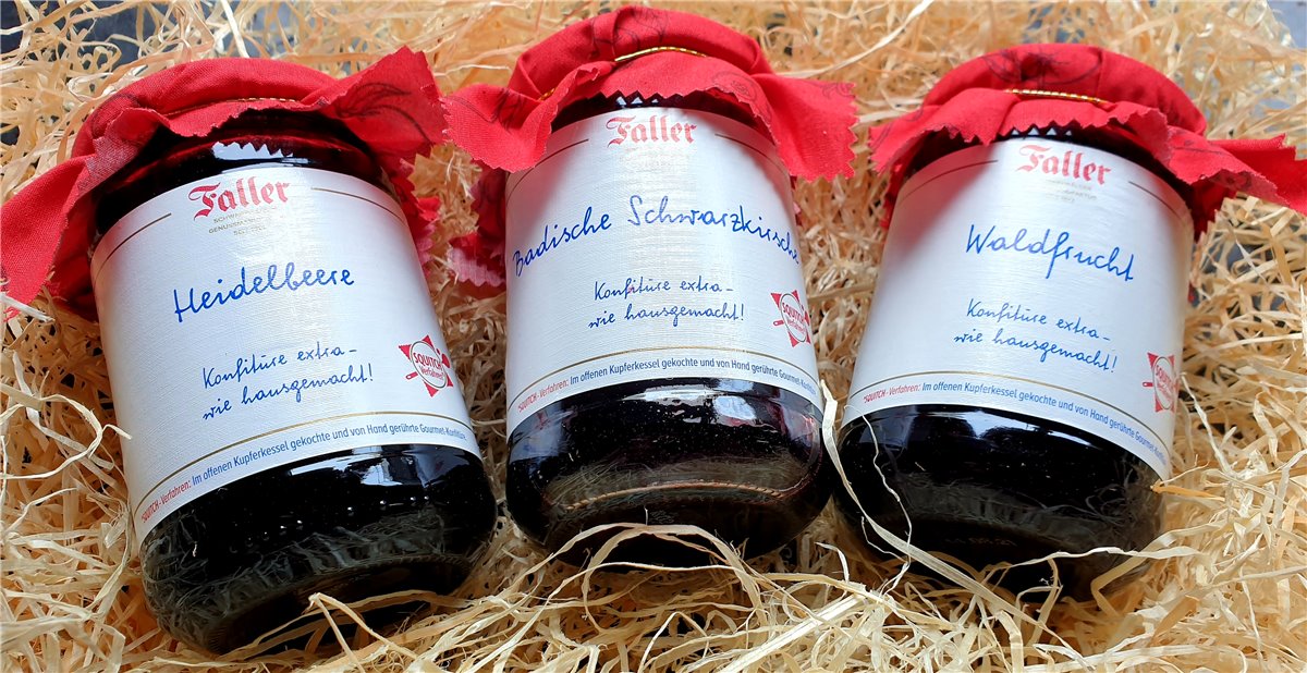 Marmelade - Konfitüre Geschenkset Probierset | 3 Teile | 990g
