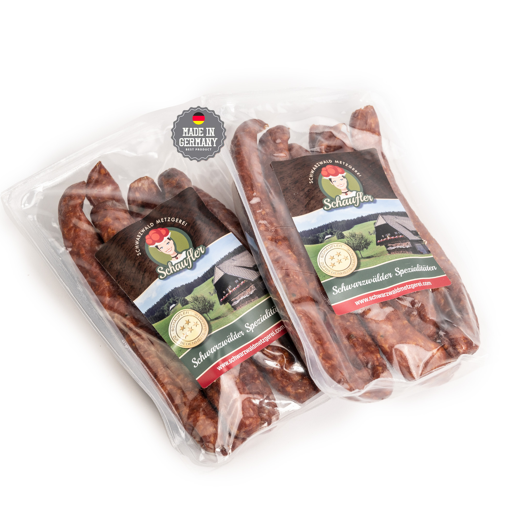 Rohwürste - Set - 10 Paar Bauernwürste und 6 Paar Pfefferbeisser