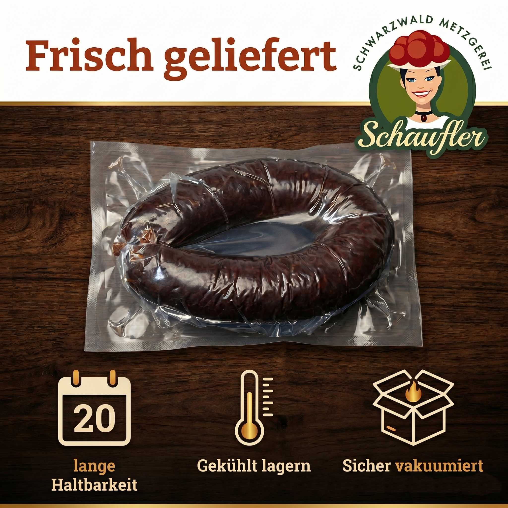 Chili Blutwurst (scharf) - 2 Ringe 