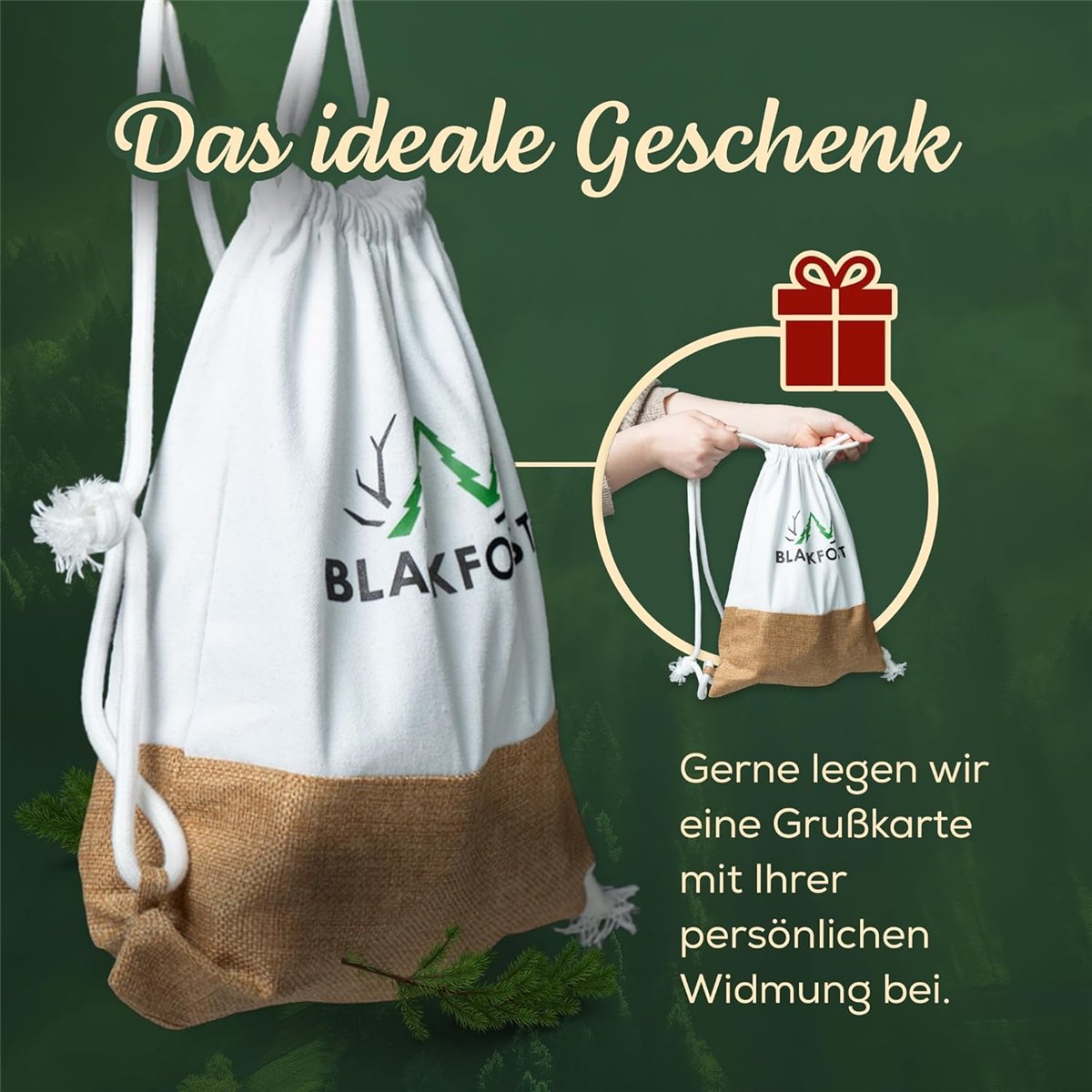Camping Bag – 6-teiliger Präsentkorb mit Dip & herzhaften Wurstspezialitäten
