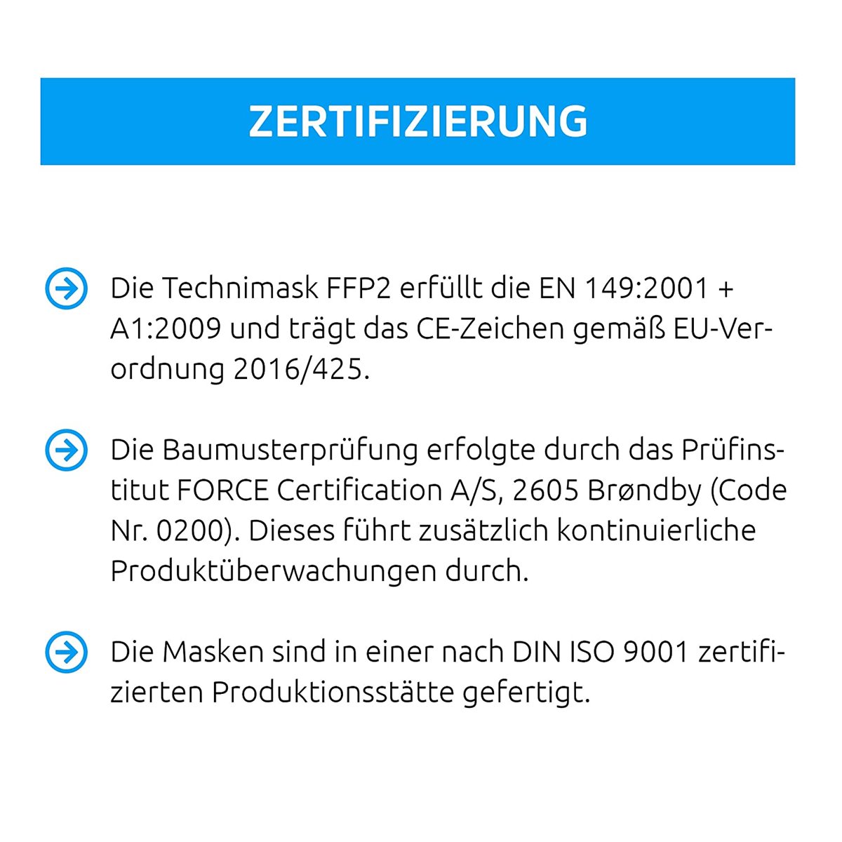 TECHNIMASK FFP2 2.0, 5 Stück, schwarz
