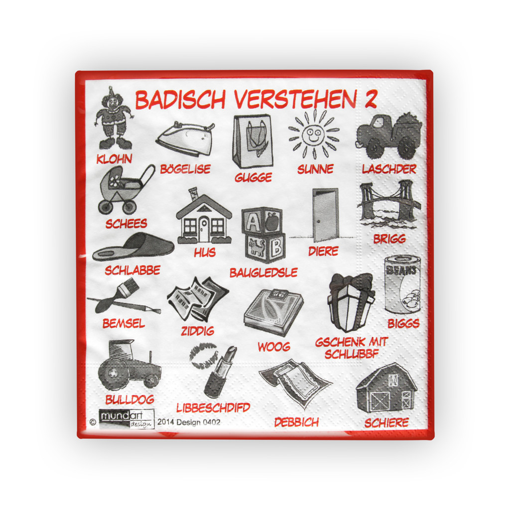 Servietten - Badisch Verstehen 2
