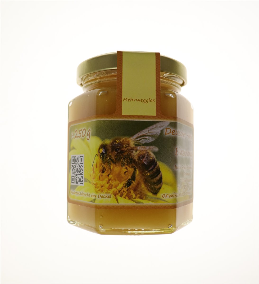 Frühtracht Obstblüten Bienenhonig 250g Glas
