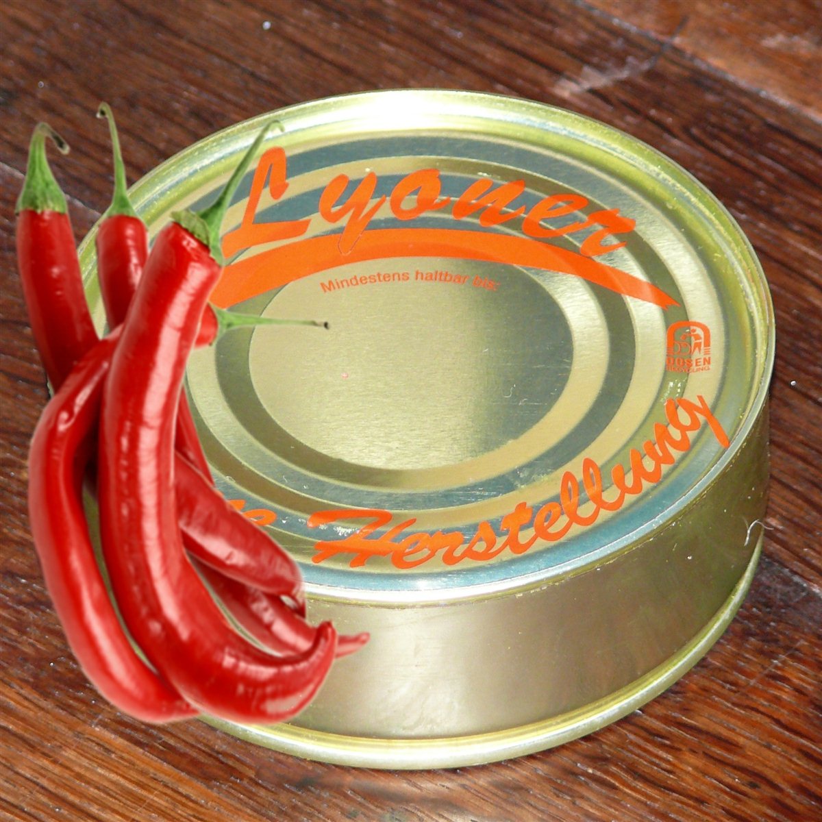 Chili - Lyoner (scharf) Dosenwurst 200g Dose
