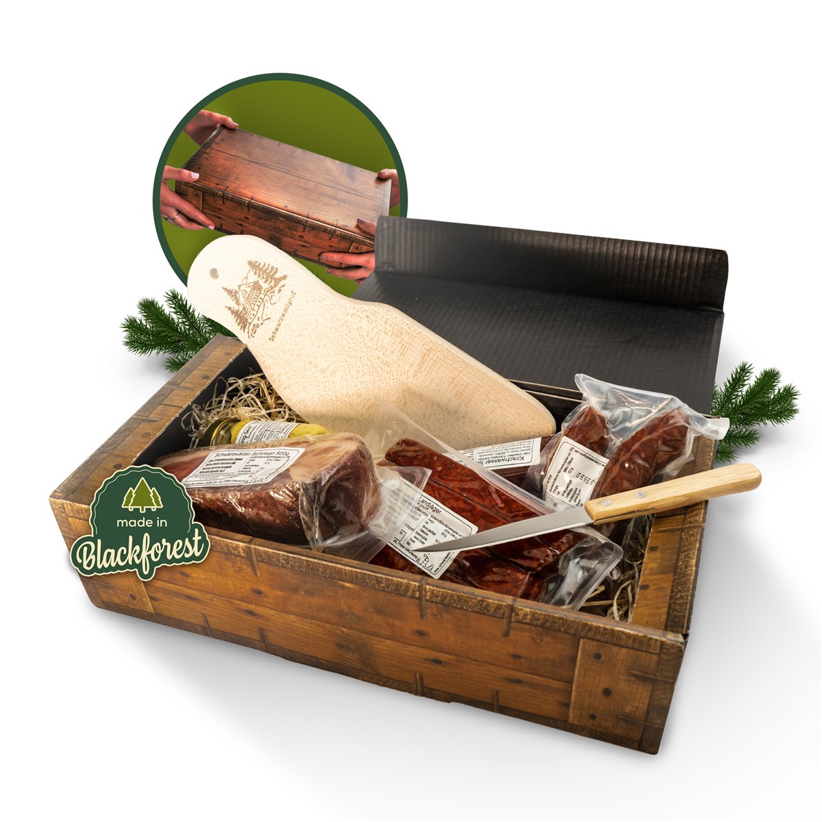 Vegetarische Genusskiste – Mediterranes Geschenkset mit süßen Spezialitäten