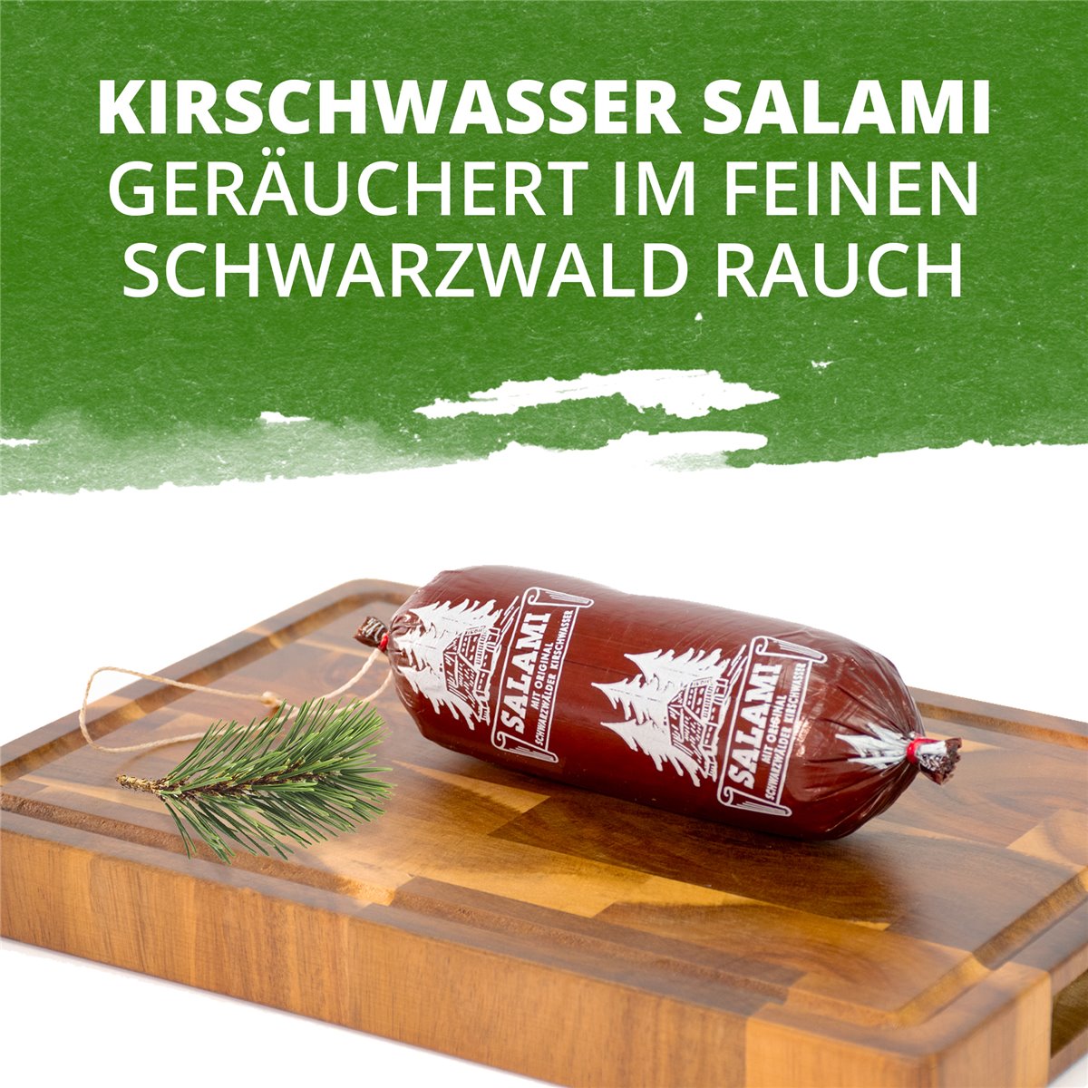 Schwarzwälder Kirschwasser Salami 500g
