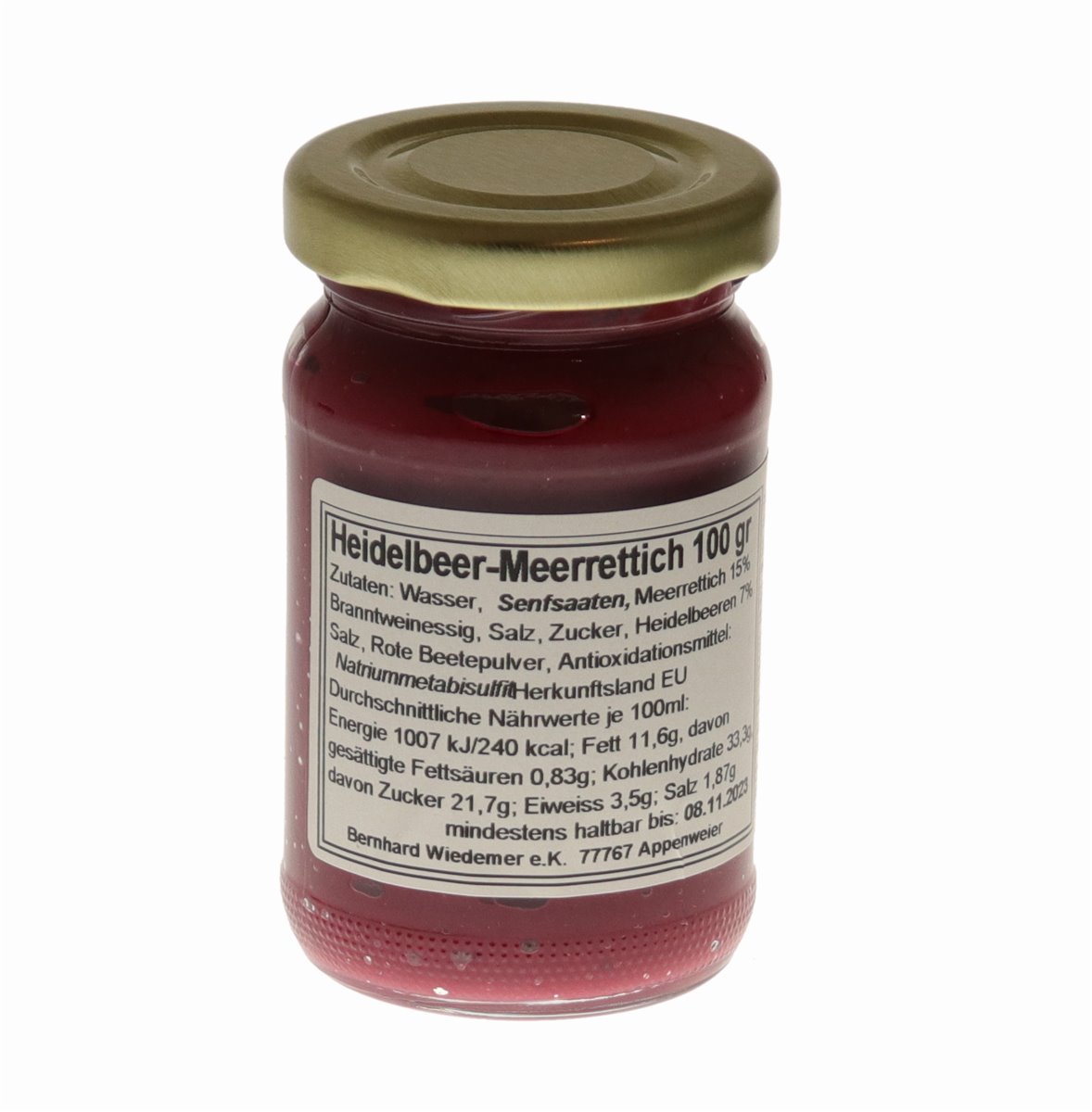 Gourmet Heidelbeer-Meerrettich 100g
