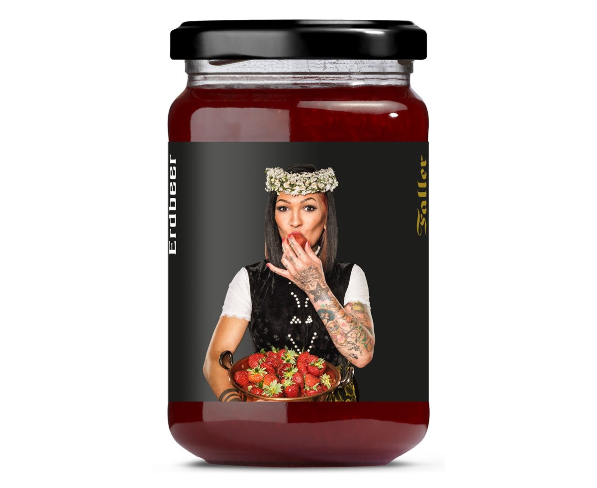 Erdbeer-Konfitüre | Konfitüre extra | 60% Frucht | 330 g
