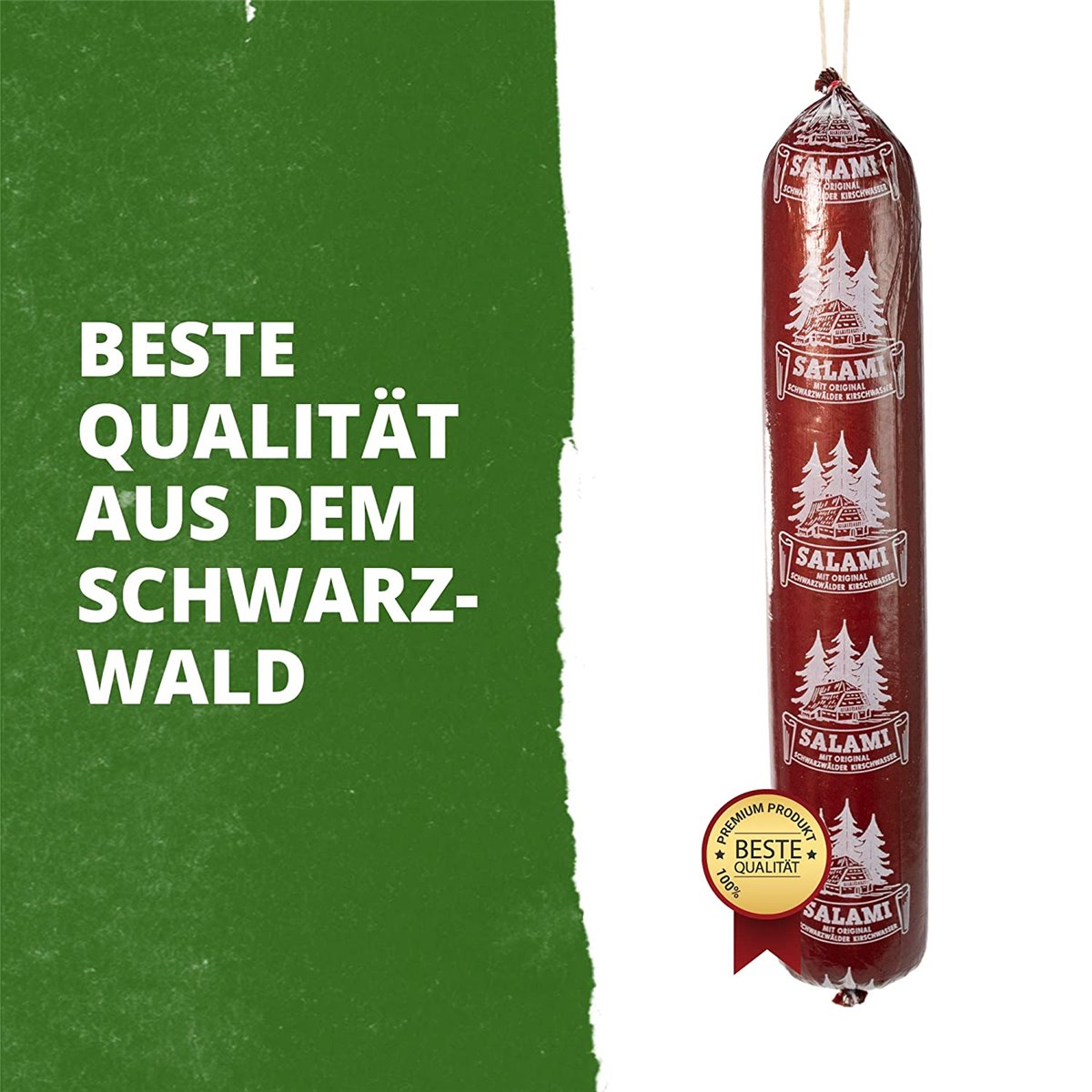 Schwarzwälder Kirschwasser Salami 1000g
