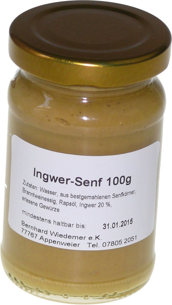 Gourmet Ingwer Senf 100 ml
