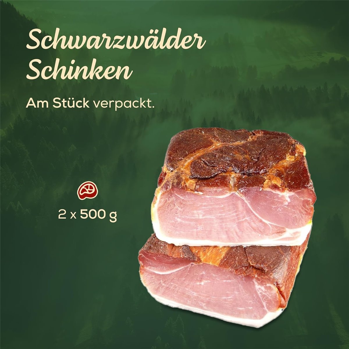 Schwarzwälder Schinken 2x500g
