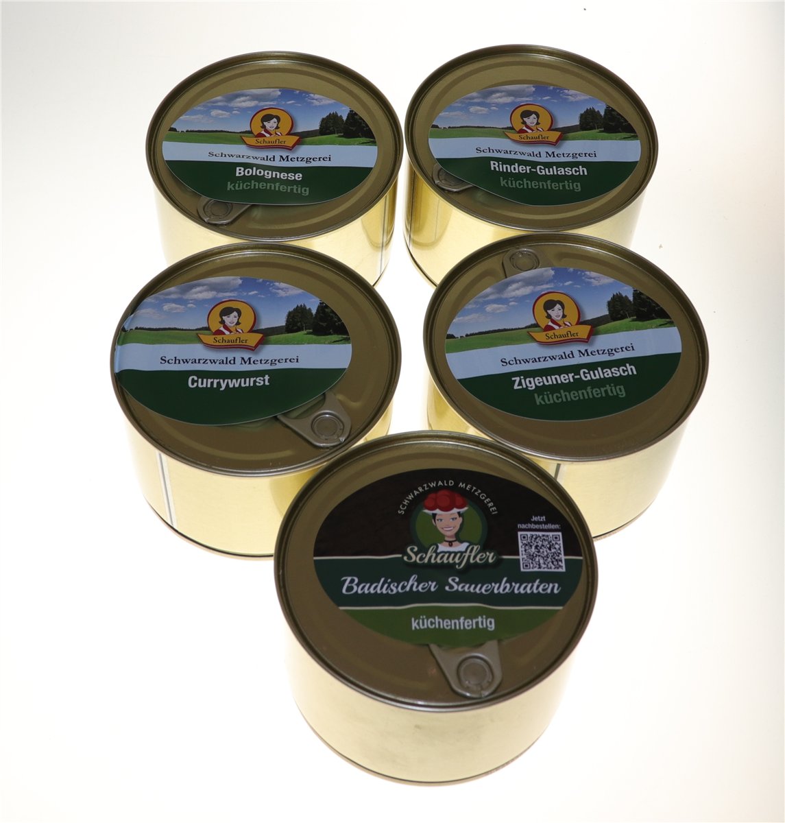 5er Set Fertiggerichte - küchenfertig | 5 x 400g Dosen
