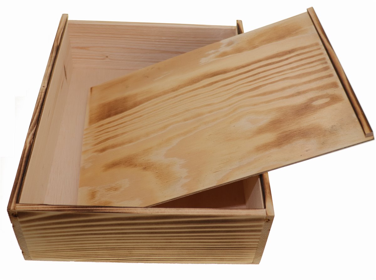 Weinkiste Holzkiste mit Schiebedeckel Weinkisten Box Truhe Holztruhe Holzbox Verpackung Geschenke
