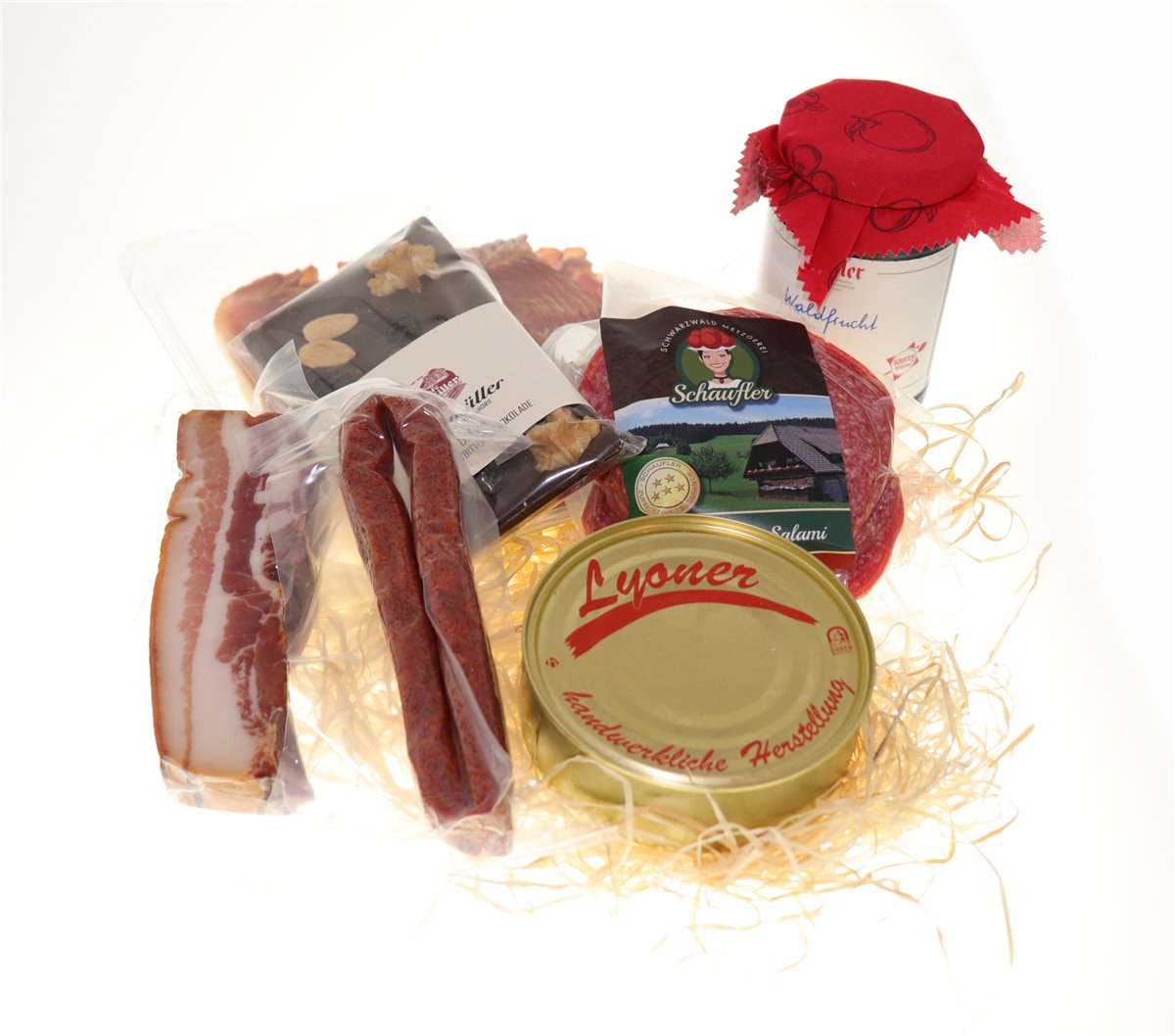 Picknick Offenburg - mit Waldfrucht Marmelade, Schinken, Salami
