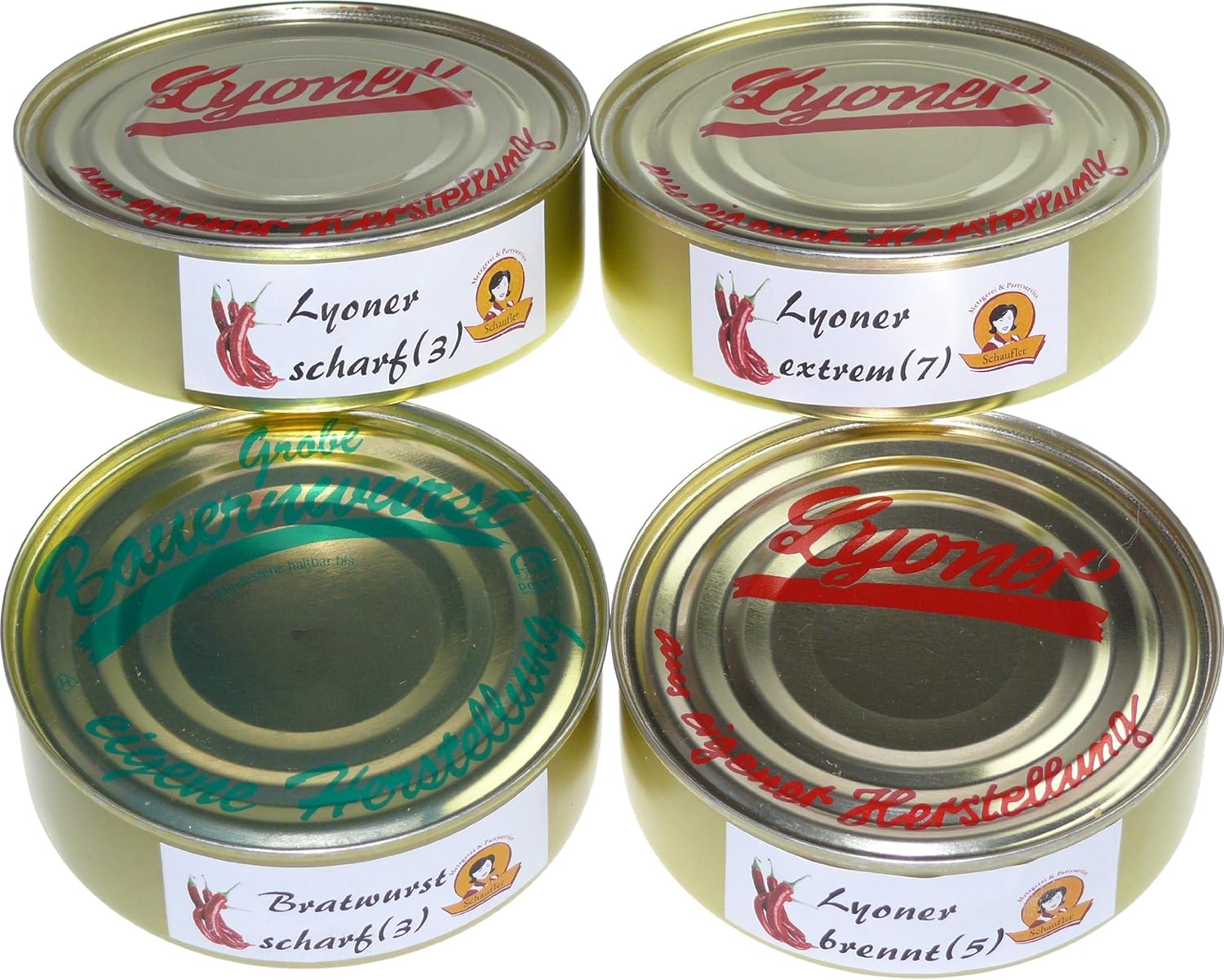 Chili - Grobe Bauernwurst (scharf) 200g Dose
