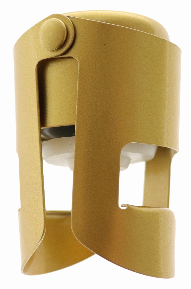 Gold Stopper - Sektverschluss in edlem GOLD - 3er Set - schließt Ihre Champagner, Sekt, Cremant oder Prosecco Flasche und hält sie frisch
