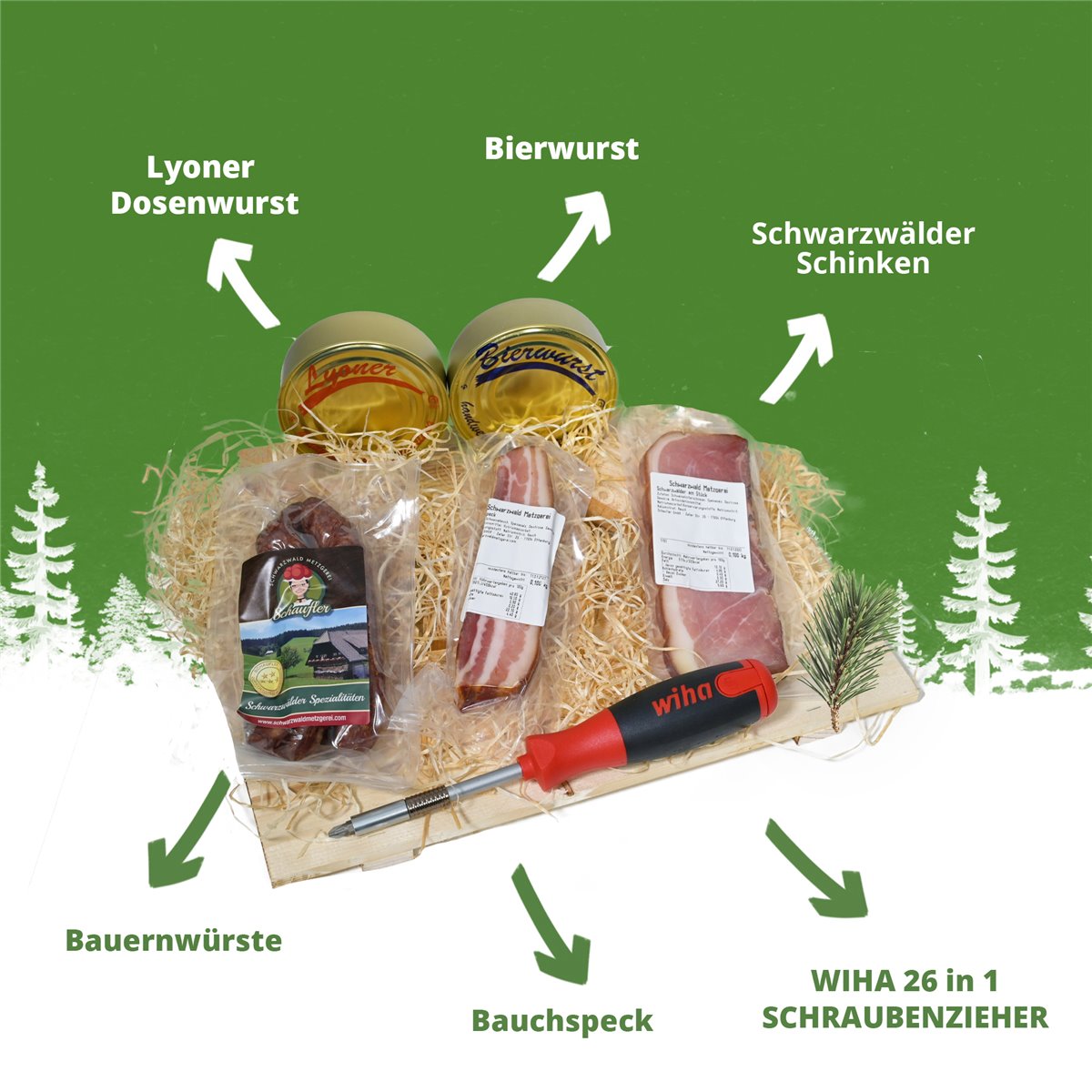 Schwarzwald Geschenke für Männer "WIHA" LiftUp 26one® - 6 teilig
Schwarzwald Geschenke für Männer "WIHA" LiftUp 26one® - 6 teilig