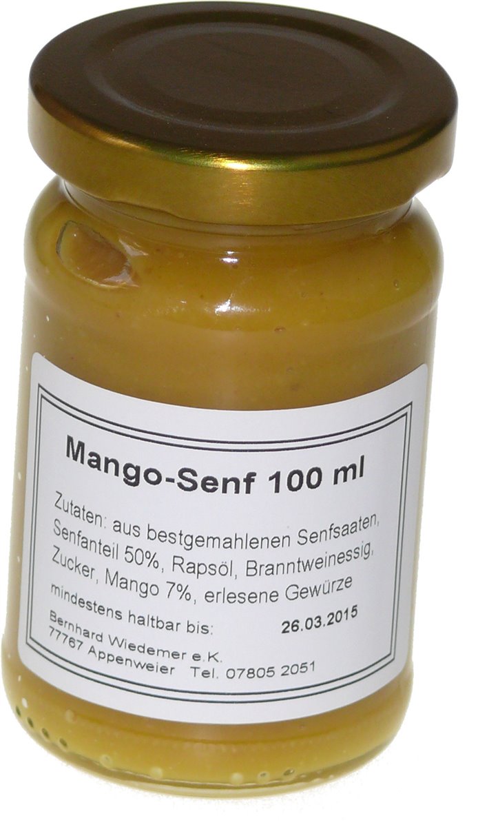 Gourmet Mango Senf 100g
