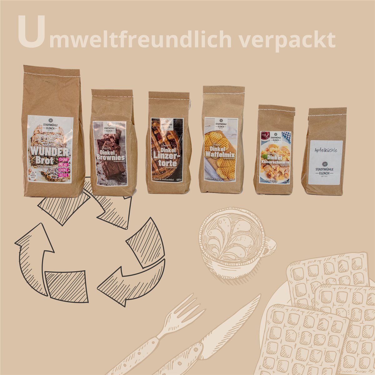 Probierpaket | 6 Backmischungen | 2,5Kg
