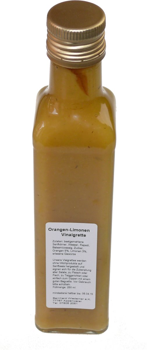 Orangen-Limonen Vinaigrette 250ml 
