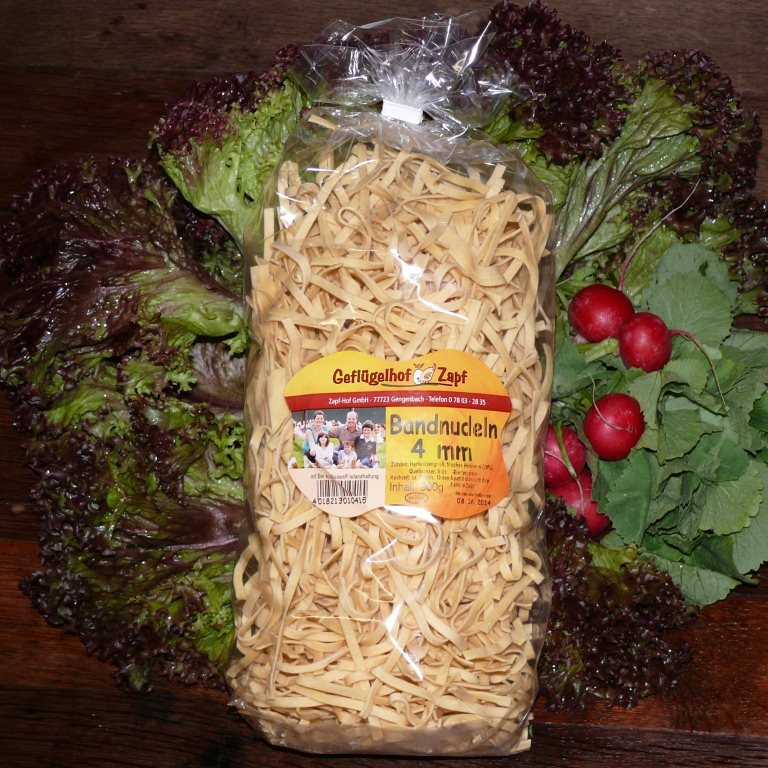Bandnudeln 4mm - 500 g 
