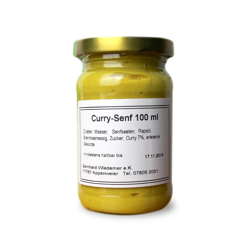 Gourmet Curry Senf 100g
