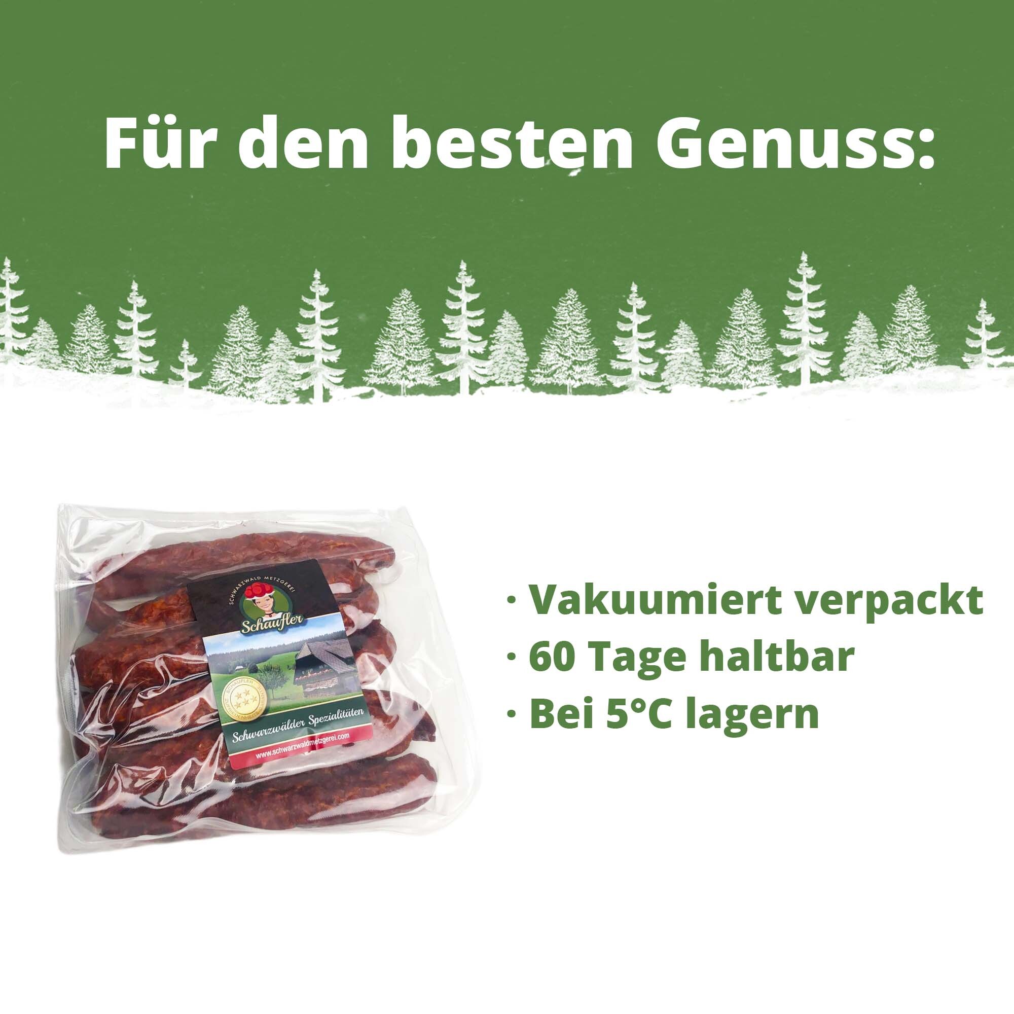 Rohwürste - Set - 10 Paar Bauernwürste und 6 Paar Pfefferbeisser