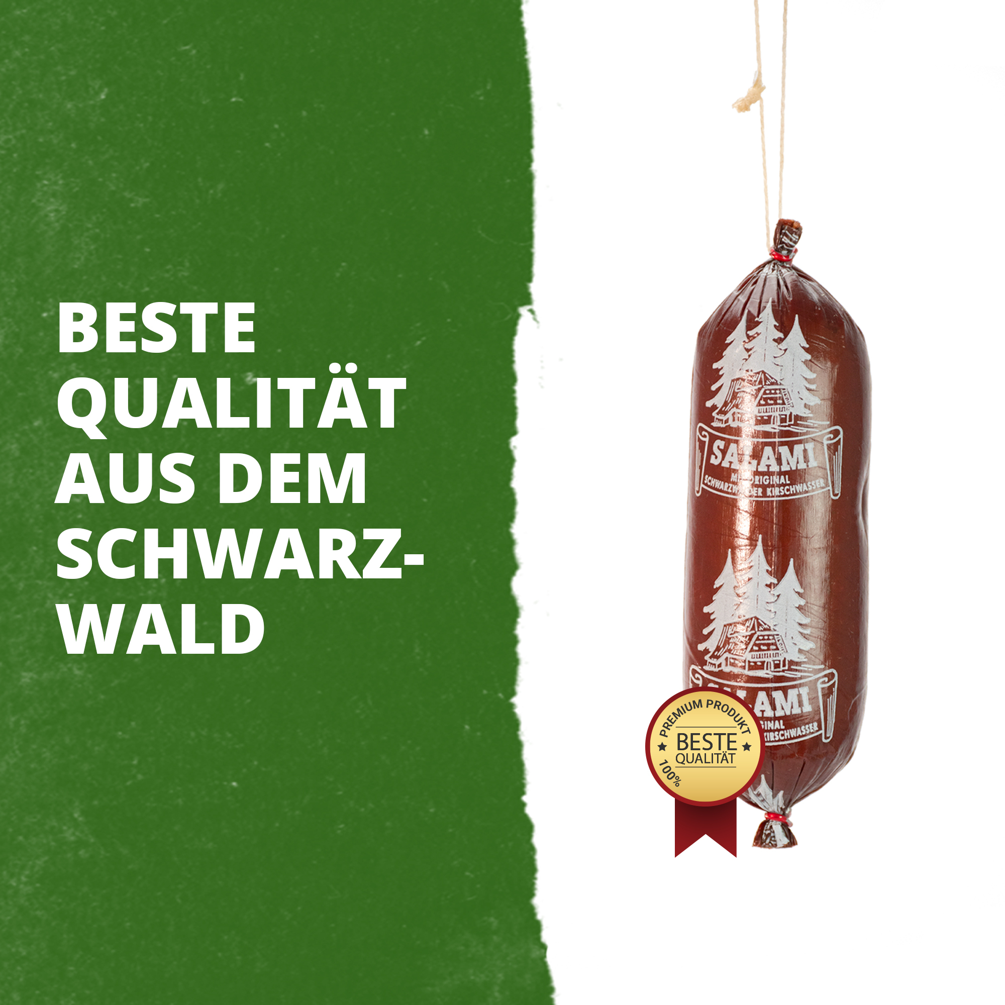 Schwarzwälder Kirschwasser Salami 2 x 500g