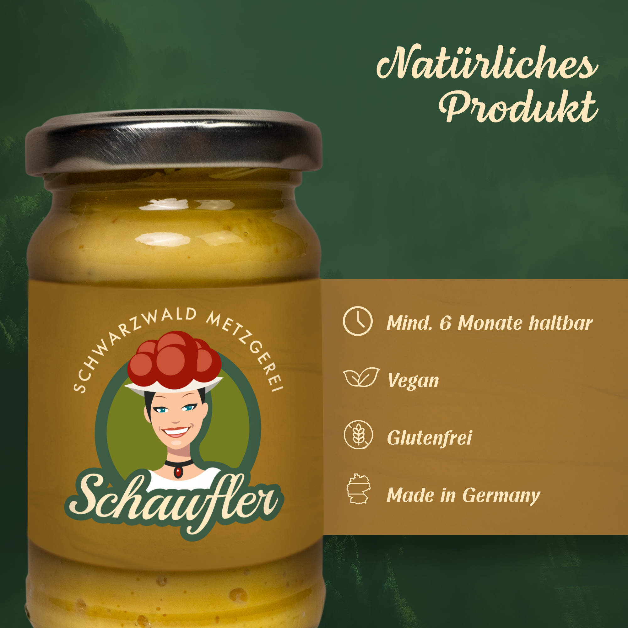 Senf Set Suess-Scharf, 6 x 100 ml
