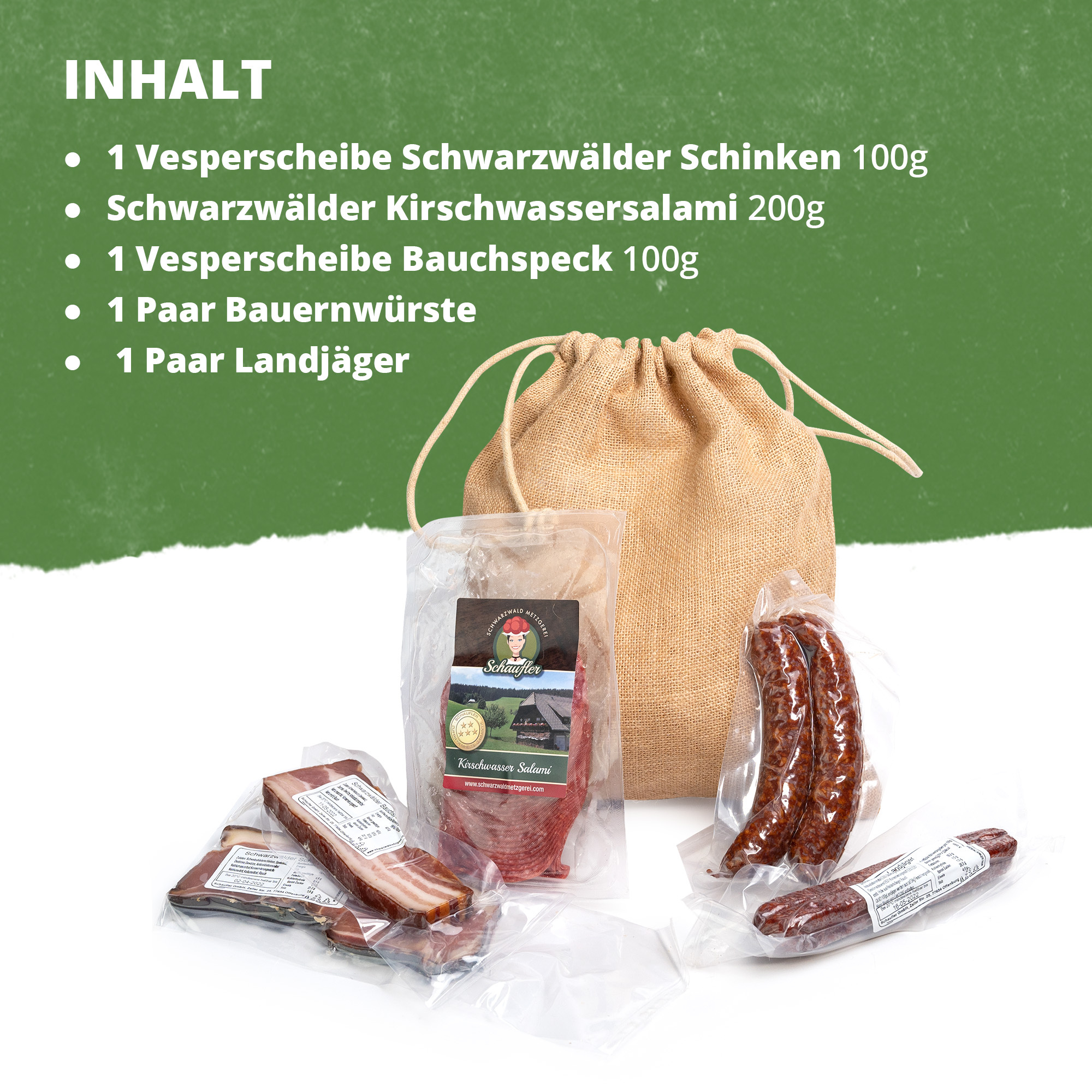 Kleines Feinkost Probierpaket im Jutesäckle - Feinkost
Kleines Feinkost Probierpaket im Jutesäckle - Feinkost