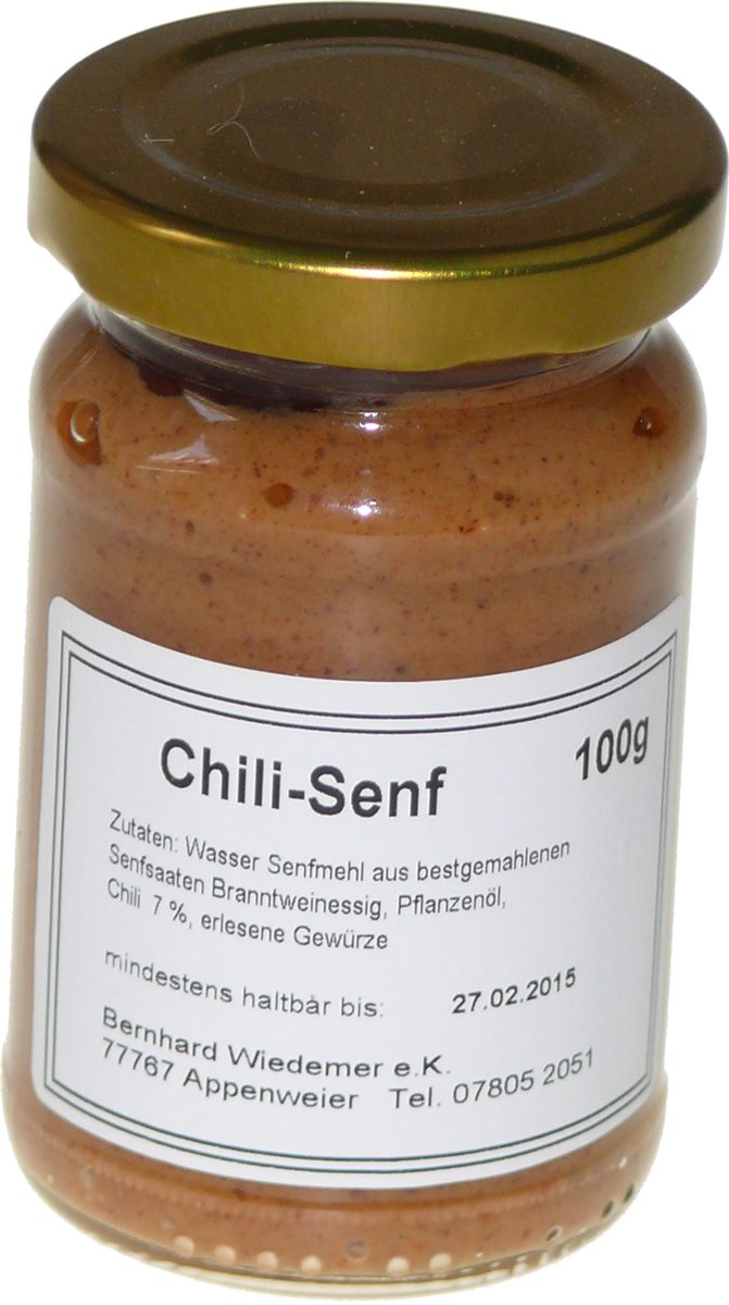 Gourmet Chilli Senf 100g
