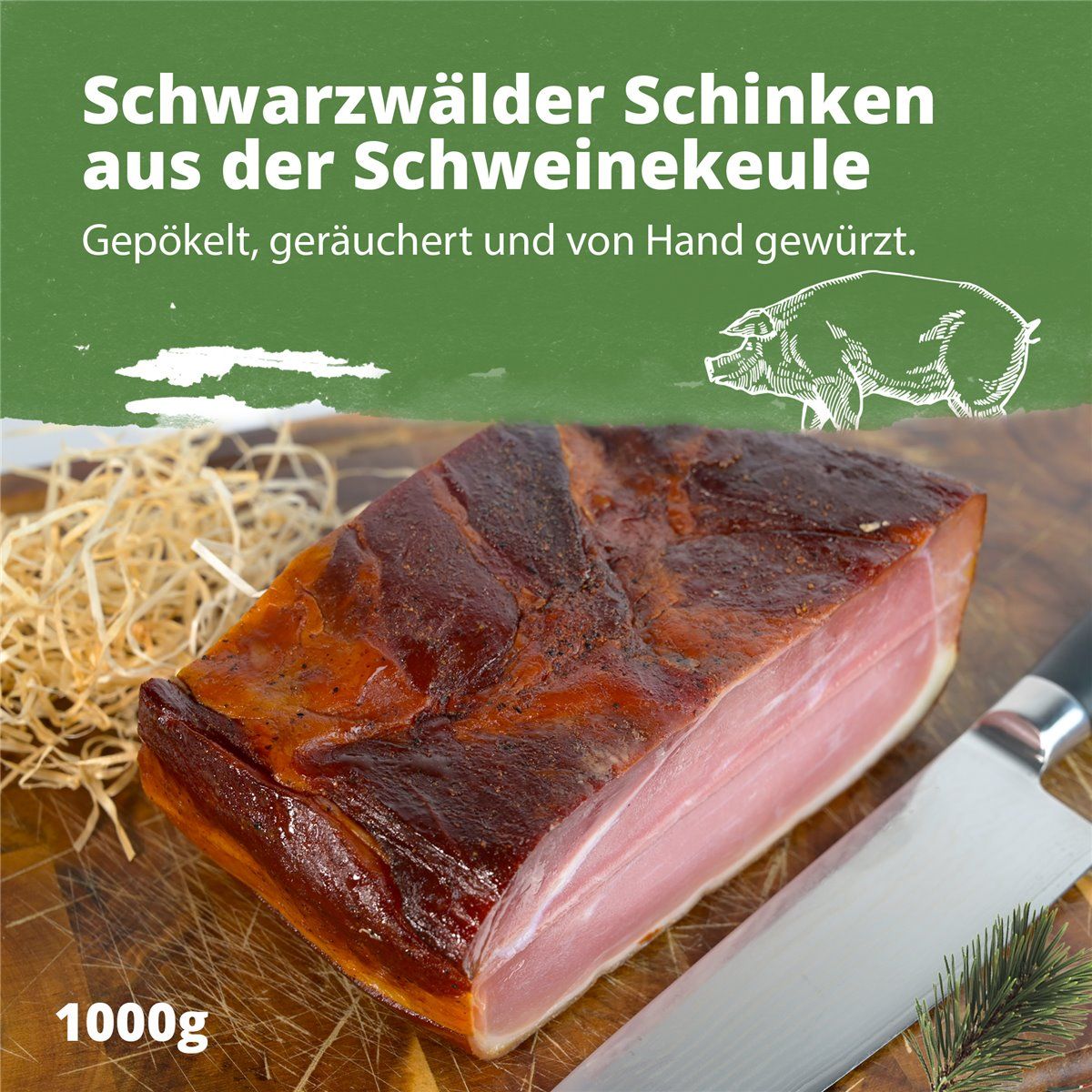 Schwarzwälder Schinken 4x1000g
