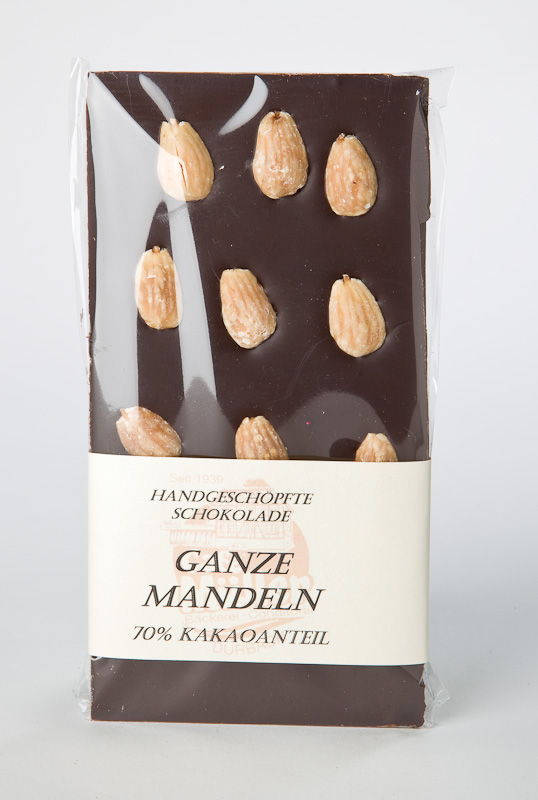 Schokoladentafel - Zartbitter Mandel - PREMIUM 
