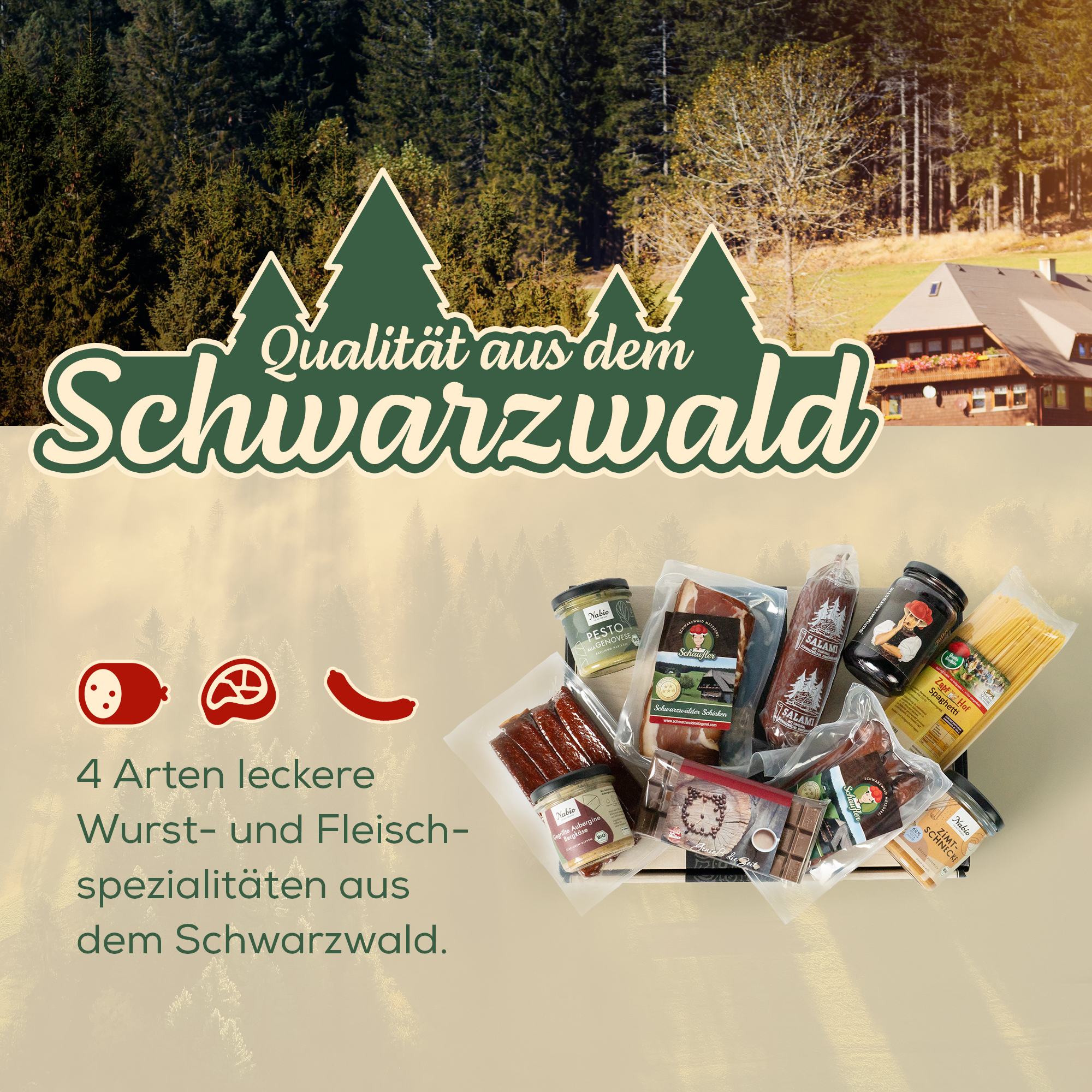 Zum Jubiläum –Exklusives B2B Präsent mit Wurst, Pasta, Brotaufstrichen & Schokolade 
