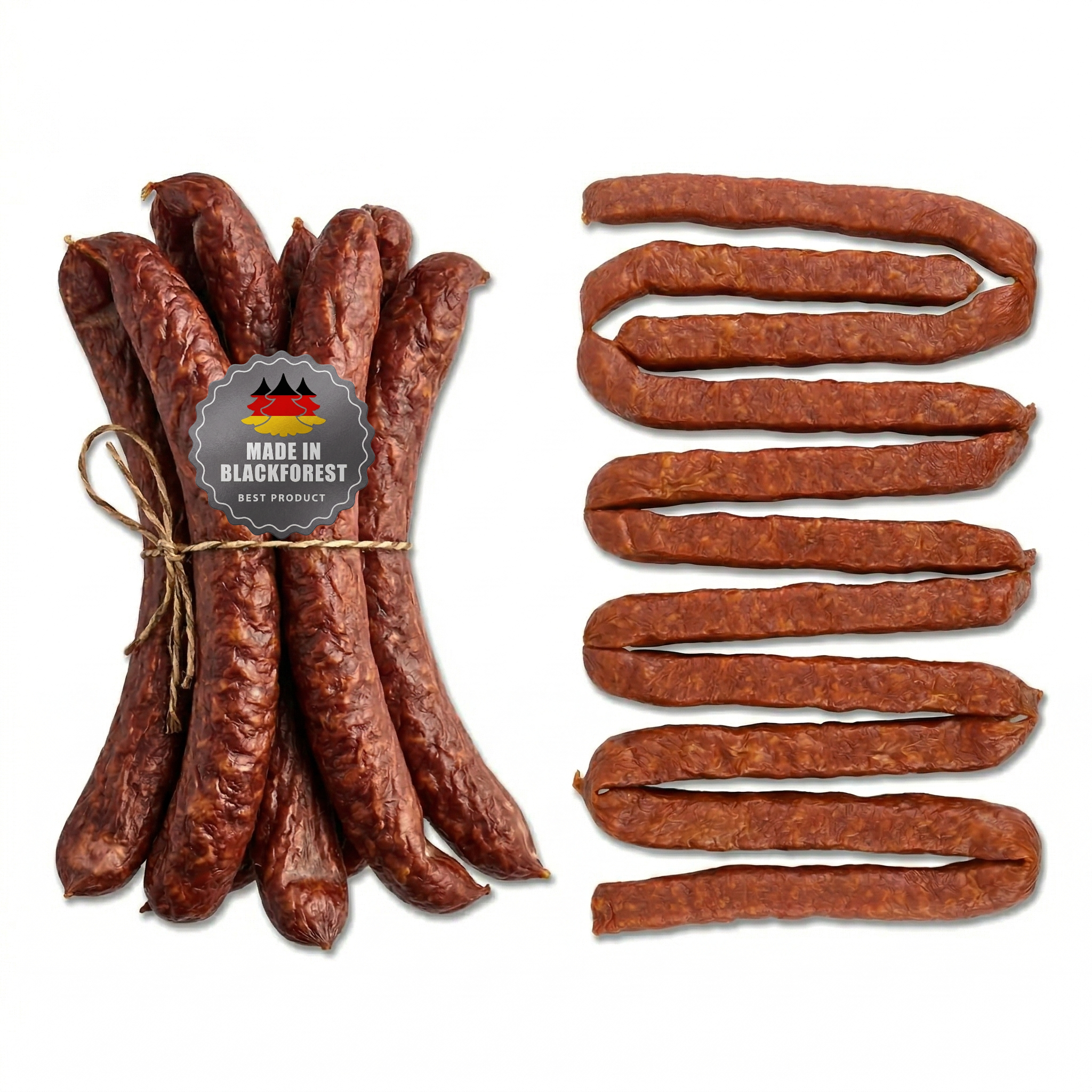 Rohwürste - Set - 5 Paar Bauernwürste und 5 Paar Landjäger