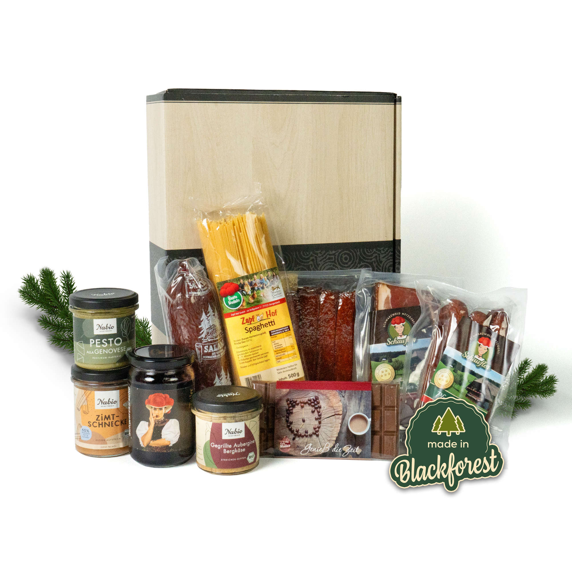 Zum Jubiläum –Exklusives B2B Präsent mit Wurst, Pasta, Brotaufstrichen & Schokolade 
