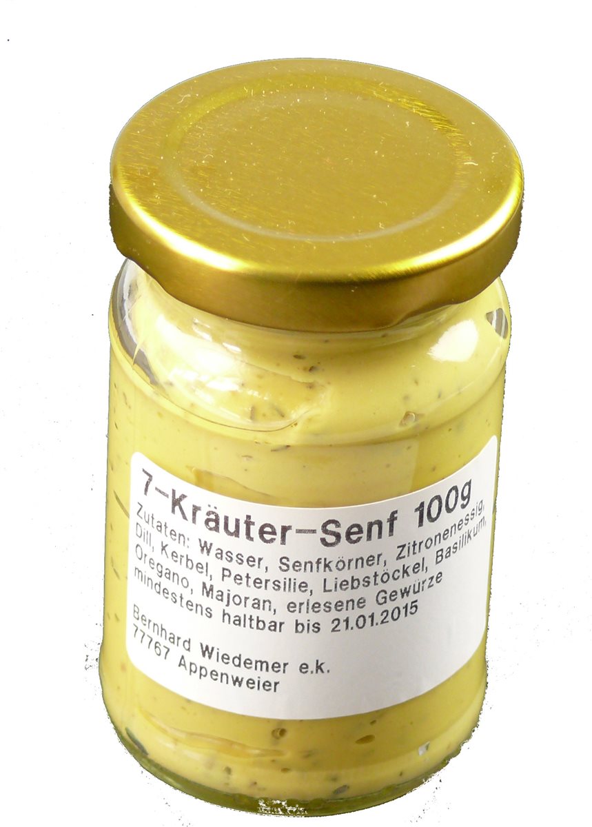 Gourmet 7-Kräuter Senf 100g
