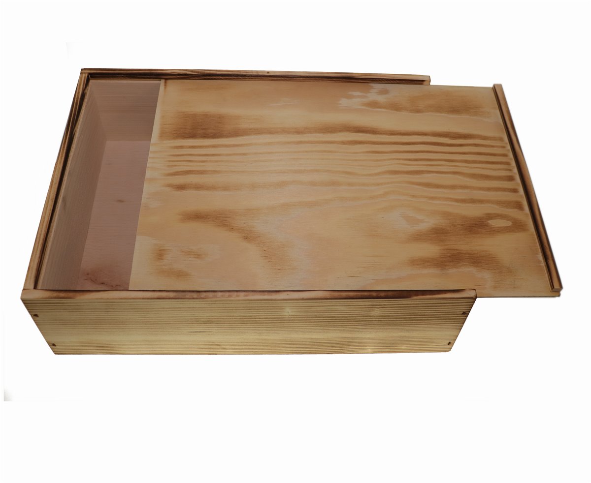 Weinkiste Holzkiste mit Schiebedeckel Weinkisten Box Truhe Holztruhe Holzbox Verpackung Geschenke
