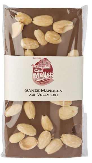 Schokoladentafel - Vollmilch Mandel - PREMIUM 
