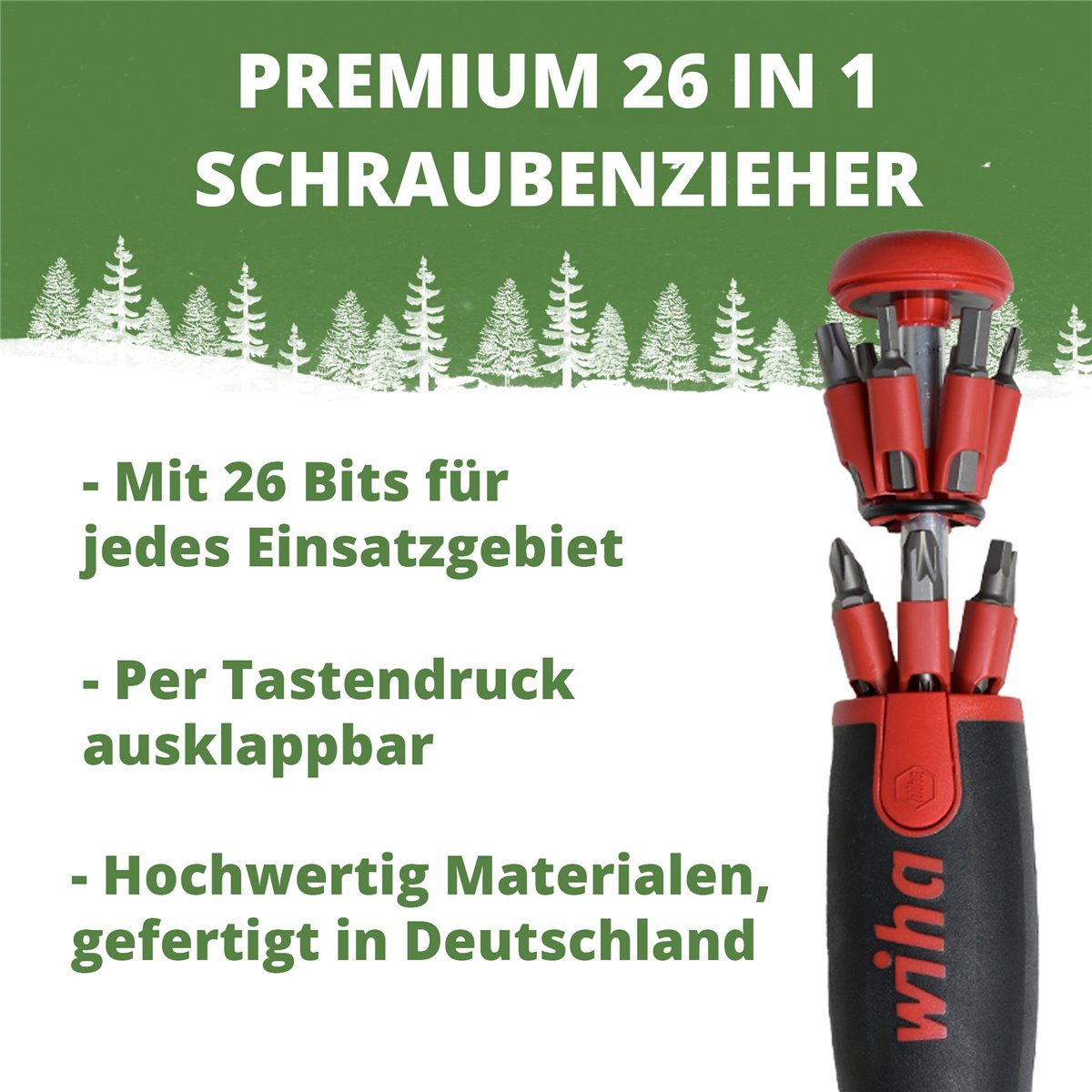 Schwarzwald Geschenke für Männer "WIHA" LiftUp 26one® - 6 teilig
Schwarzwald Geschenke für Männer "WIHA" LiftUp 26one® - 6 teilig