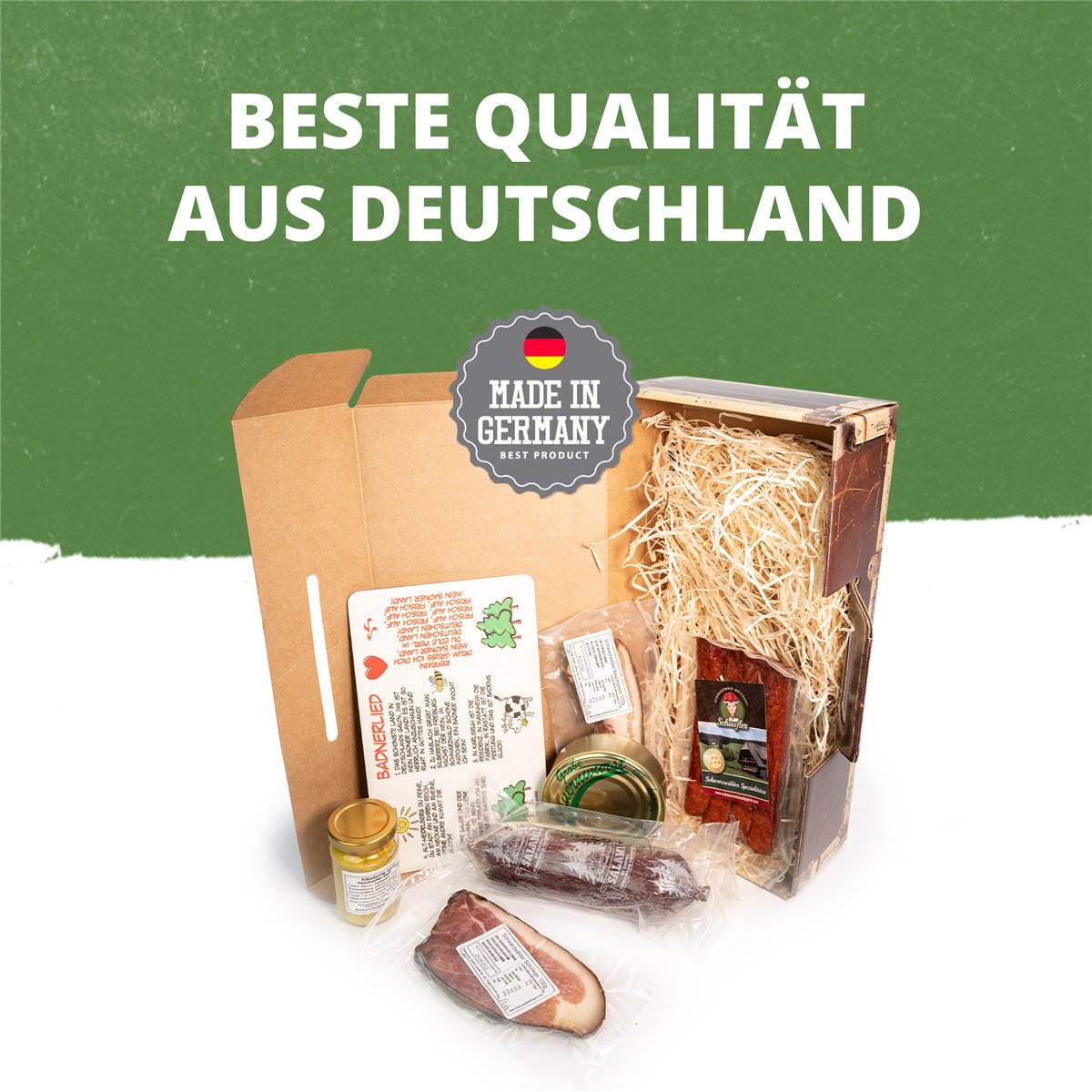 Koffer "Badnerlied" | 7 Teile | Brettchen, Schinken, Salami 
